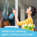 Glass and Window Cleaner Spray Bottle, New Packaging Designed to Prevent Leakage and Breaking, Original Blue, 23 Fl Oz