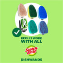 Non-Scratch Dishwand, Scrubber for Cleaning Kitchen, Bathroom, and Household, Non-Scratch Dish Scrubber Safe for Non-Stick Cookware, 1 Dishwand