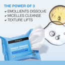 Makeup Remover Wipes, Daily Facial Cleanser Towelettes, Gently Cleanse and Remove Oil & Makeup, Alcohol-Free Makeup Wipes, 2 X 25 Ct.