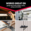 Garage Door Lubricant with SMART STRAW SPRAYS 2 WAYS, 11 OZ