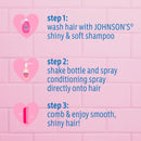 Shiny & Soft Tear-Free Kids' Hair Conditioning Spray with Argan Oil & Silk Proteins, Paraben, Sulfate & Dye-Free Formula, Hypoallergenic & Gentle for Toddlers, 10 Fl Oz