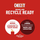 Cheese Crackers, Baked Snack Crackers, Lunch Snacks, Family Size, Extra Toasty, 21Oz Box (1 Box)