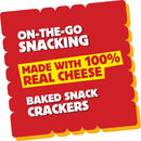 Cheese Crackers, Baked Snack Crackers, Lunch Snacks, Family Size, Extra Toasty, 21Oz Box (1 Box)