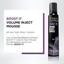 Hair Care Advanced Hairstyle Boost It Volume Inject Mousse, 8.3 Ounce