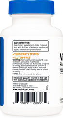 Vitamin B2 (Riboflavin) 100Mg, 120 Capsules - Gluten Free and Non-Gmo