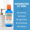 Fresh Breath Mouthwash, Icy Mint Flavor, Alcohol-Free, 16 Fl Oz (Pack of 2)