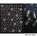 Portable Air Compressor Kit Paint Spray Gun with 3D Geometric Sicker Lines for Mesmerizing Nail Art and Stunning Tattoos: Unleash Your Creativity