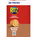 Peanut Butter Sandwich Crackers, 20 Snack Packs (6 Crackers per Pack)