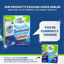 Washing Machine Cleaner Tablets 25-Pack - Deep Cleaning Washer Cleaner Tablets for Top Loader, Front Load & HE - Cleans Drum, Tub Seal & Other Parts Descaler & Septic Safe