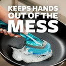 Non-Scratch Dishwand, Scrubber for Cleaning Kitchen, Bathroom, and Household, Non-Scratch Dish Scrubber Safe for Non-Stick Cookware, 1 Dishwand