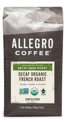 Decaf Organic French Roast Ground Coffee, 12 Oz (Pack of 1)