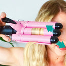 Professional Egg Roll Triple Barrel Hair Curler