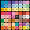 Ultimate Washable Chalk Collection (64Ct), Bulk Sidewalk Chalk, Outdoor Chalk for Kids, Anti-Roll Sticks, Nontoxic, 4+