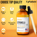 Citronella Essential Oil 4Oz – 100% Pure Citronella Oil for Natural Mosquito Spray & Soap