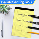 Legal Pads 5" X 8", 6 Pack Yellow Note Pads, College Ruled Yellow Lined Paper Pads, Letter & Legal Ruled Pads, 30 Sheets per Small Writing Pads 5X8 for School, Home, Office, Business