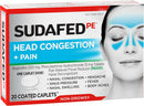 PE Non-Drowsy Head Congestion + Pain Relief Caplets with Ibuprofen 200 Mg & Phenylephrine Hcl 10 Mg, Nasal Decongestant & NSAID Pain Reliever & Fever Reducer, 20 Ct