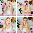 Professional Egg Roll Triple Barrel Hair Curler