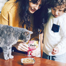 Twin Packs for Cats, Shredded Chicken & Broth Gelée Side Dish/Topper Pouch, 1.4 Ounces per Serving, 16 Servings, Tuna & Chicken with Scallop Recipe in Scallop Broth