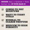 Heal & Hydrate + Shea Butter Conditioner to Repair & Deeply Moisturize Tight Curly Hair with Coconut & Macademia Oils, Vegan, Silicone, Paraben & Sulfate-Free, 13 Fl Oz