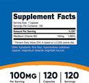 Vitamin B2 (Riboflavin) 100Mg, 120 Capsules - Gluten Free and Non-Gmo