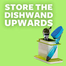 Non-Scratch Dishwand, Scrubber for Cleaning Kitchen, Bathroom, and Household, Non-Scratch Dish Scrubber Safe for Non-Stick Cookware, 1 Dishwand