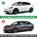 Tesla Model Y 20-inch Rim Wheel Hub Protection Patch ABS Wheel Guard Covers Short Eye-Catching Design for 2018-2024 Models