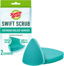 Swift Scrub Bath Cleaner Scrubbers, Soap Scum Remover for Cleaning Bathroom, Bathroom Scrubber Pads Safe for Tile, 2 Bathroom Cleaner Scrubbers