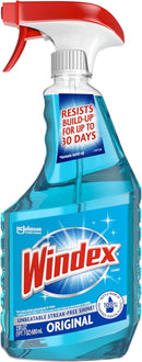 Glass and Window Cleaner Spray Bottle, New Packaging Designed to Prevent Leakage and Breaking, Original Blue, 23 Fl Oz