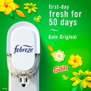 Plug in Air Fresheners, Gain Original Scent, Odor Eliminator for Strong Odors, Scented Oil Refill (3 Count)