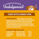 Wellness Wholesome Indulgences Peanut Butter & Banana Flavor Natural Dog Treats, 10 Ounce Bag