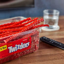 Twists Strawberry Flavored Licorice Style, Low Fat Candy Tub, 5 Lb