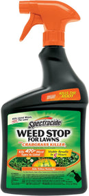 Weed Stop for Lawns plus Crabgrass Killer, Ready to Use, Kills Weeds, Not the Lawn, 32 Fl Ounce