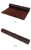 Elevate Your Workspace: Large Genuine Leather Office Desk and Gaming Mouse Pad