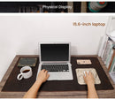 Elevate Your Workspace: Large Genuine Leather Office Desk and Gaming Mouse Pad