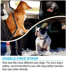 On-the-Go Comfort: Vehicle Dog Harness with Adjustable Seat Belt Clip