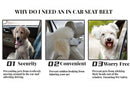 On-the-Go Comfort: Vehicle Dog Harness with Adjustable Seat Belt Clip