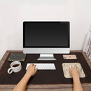 Elevate Your Workspace: Large Genuine Leather Office Desk and Gaming Mouse Pad