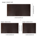 Elevate Your Workspace: Large Genuine Leather Office Desk and Gaming Mouse Pad