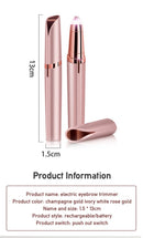 Painless Eye Brow & Face Epilator Mini Shaver Razors Portable Facial Hair Remover