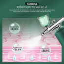 Portable Air Compressor Kit Paint Spray Gun with 3D Geometric Sicker Lines for Mesmerizing Nail Art and Stunning Tattoos: Unleash Your Creativity