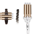 Triple Barrel Hair Curler Professional Tourmaline Ceramic Fast Heating Hair Waver