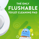 Flushable Toilet Wand Refills, Fresh Brush Toilet Cleaner Refill Pads, Cleans Limescale & Fights Odors, Citrus Scent, 20 Count, Pack of 1