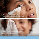 Makeup Remover Wipes, Daily Facial Cleanser Towelettes, Gently Cleanse and Remove Oil & Makeup, Alcohol-Free Makeup Wipes, 2 X 25 Ct.