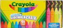 Ultimate Washable Chalk Collection (64Ct), Bulk Sidewalk Chalk, Outdoor Chalk for Kids, Anti-Roll Sticks, Nontoxic, 4+