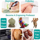 USB Engraving Pen Rechargeable with 35bits,Mini Electric Engraver Etching Pen Cordless Rotary Tools Engraved Jewelry Glass Stone Metal Plastic Wood Resin