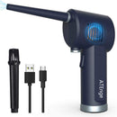 Compressed Air Duster, Cordless Portable Rechargeable Compressed air, 33000 RPM Electric Air Duster for Computer Keyboard Electronics Cleaning, Built-in Battery Electronic Blower
