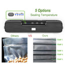 Food Vacuum Seal Machine Automatic Air Sealing System for Food Storage Dry and Moist Food Modes Compact Design: A Smart Way to Reduce Food Waste
