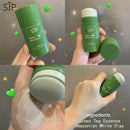 Get Flawless Skin with Green Tea Face Mask Stick - Deep Pore Cleansing, Moisturizing, Skin Brightening, and Blackhead Removal for All Skin Types